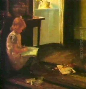 En Lille Pige, Der Laeser Lektier by Carl Vilhelm Holsoe