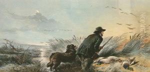 "duck": W H Simmons by Thomas Oldham Barlow