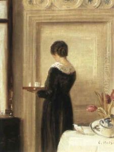 A Lady With A Tray