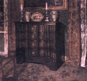 An Interior With A Serpentine Commode by Niels Holsoe