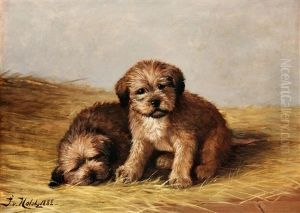 Hundvalpar by Johan-Gustaf von Holst