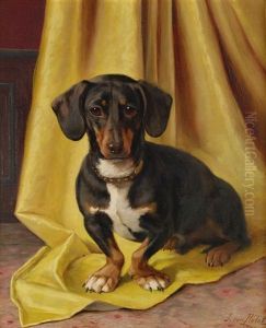 Tax Mot Gult Draperi by Johan-Gustaf von Holst
