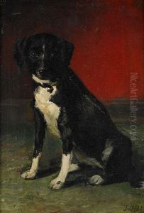 Sittande Hund by Johan-Gustaf von Holst