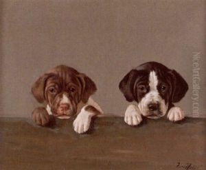 Hundvalpar by Johan-Gustaf von Holst