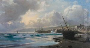 Beached Boat by Laurits Bernhard Holst