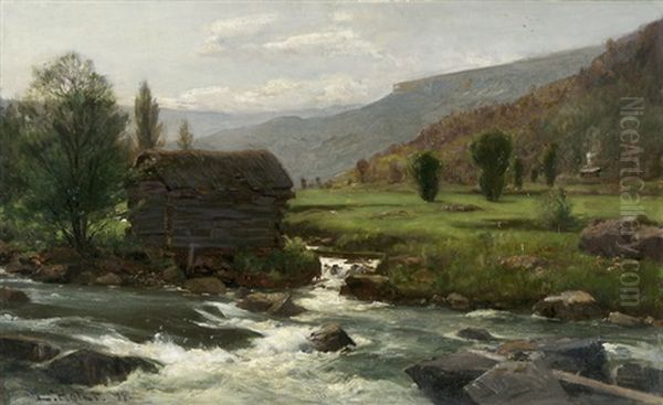 Norwegische Flusslandschaft - view 1