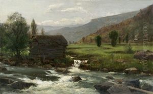 Norwegische Flusslandschaft Norwegische Flusslandschaft