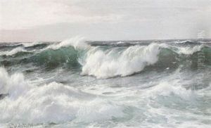 Waves Off The Lighthouse, Biarritz