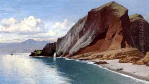 Klipperig Kyst, Antagelig Bretagne by Laurits Bernhard Holst