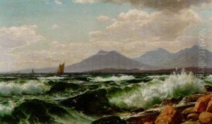 Danische Meereskuste Mit Bradender See