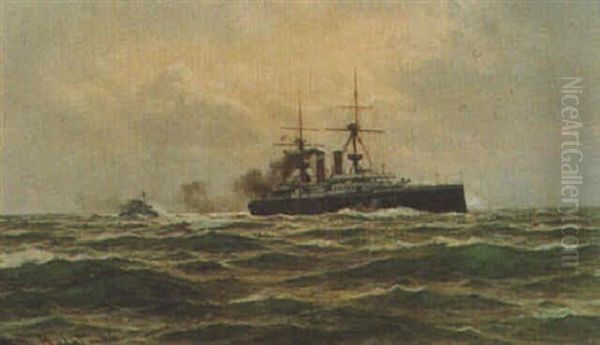 An Ironclad At Sea - view 1