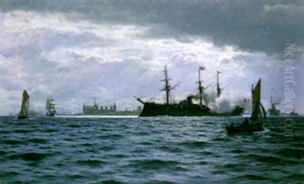 French Fleet And The "marengo" In Front Of Kronborg - view 1
