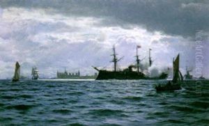French Fleet And The "marengo" In Front Of Kronborg
