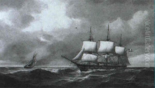 Marine Med Sejlskibe I Oprort Hav - view 1