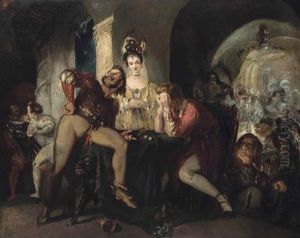 The Dice: Mephistopheles Plays For Faust's Soul by Theodore Mattias von Holst