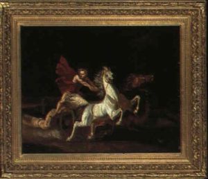 Achilles Dragging The Body Of Hector Around The Walls Of Troy by Theodore Mattias von Holst