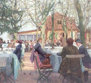At A Cafe by Gustav Holstein