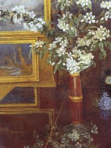 Opstilling Med Blomstrende Grene