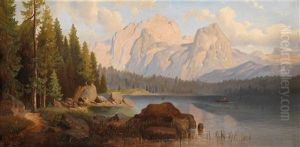 Partie In Den Alpen (dolomiten?) by Georg Holub