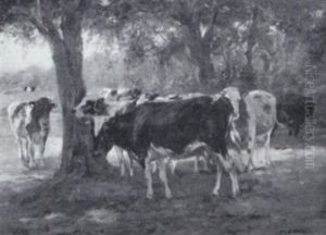 Kuhe Am Gewasser by Johann Daniel Holz