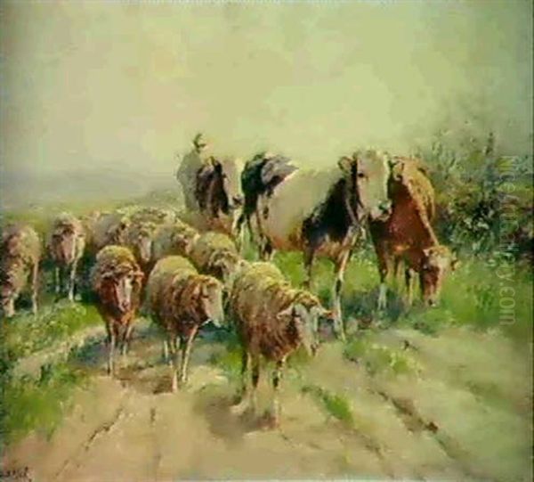 Landschaft Mit Kuh- Und Schafherde - view 1