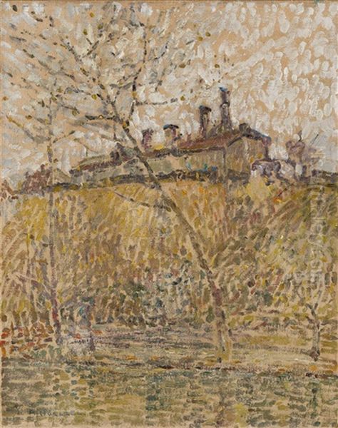 Landschaft (nebliger Morgen, Fabrik) - view 1