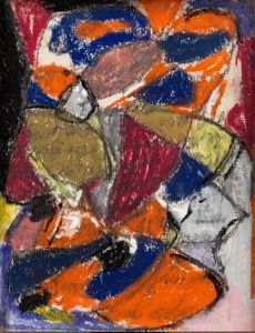Abstrakte Komposition In Mehreren Farben by Adolf Hoelzel