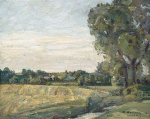 Landschaft Bei Dachau by Adolf Hoelzel