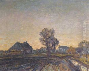 Landschaft Bei Dachau by Adolf Hoelzel