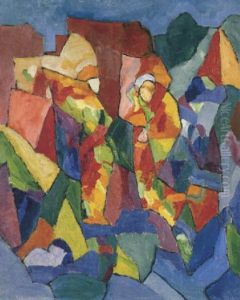 Landschaft by Adolf Hoelzel