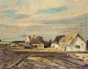 Sonnige Hauser Im Moos by Adolf Hoelzel