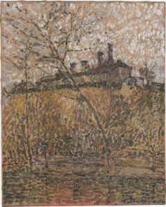 Nebliger Morgen (fabrik) by Adolf Hoelzel