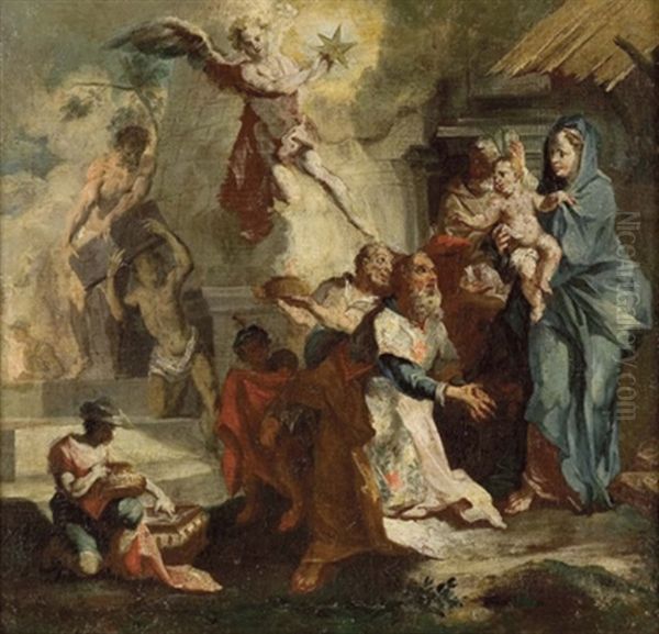 Die Heiligen Drei Konige Verehren Das Christuskind - view 1