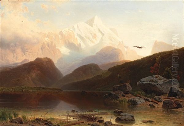 By A Mountain Lake - view 1