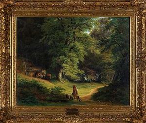 Lageridylle An Der Waldlichtung
