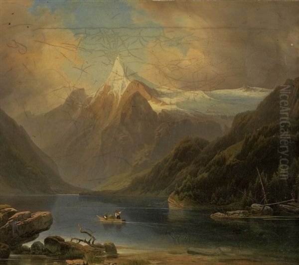 Blick Auf Den Konigssee Mit Dem Watzmann - view 1