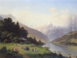 Der Zellersee Mit Blick Auf Zell Am See Und Das Kitzsteinhorn Der Zellersee Mit Blick Auf Zell Am See Und Das Kitzsteinhorn