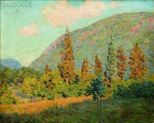 The Golden Hour In The Hills by Edward Herbert Barnard