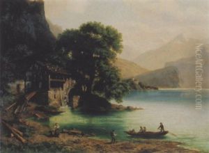 Der Brienzsee Mit Blick Gegen Brienz Der Brienzsee Mit Blick Gegen Brienz
