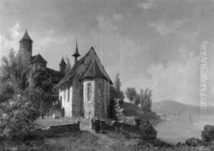 Parthie Von Rappersweil Am Zurichsee Mit Insel Ufenau Parthie Von Rappersweil Am Zurichsee Mit Insel Ufenau
