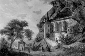 Die Felsenkirche In Oberstein-nahe by Johann Rudolph Holzhalb