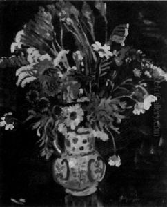 Krug Mit Blumen by Rudolf Holzinger