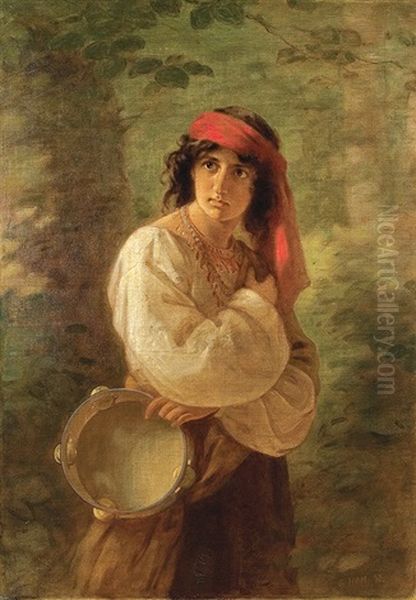 Tambourine Player - view 1