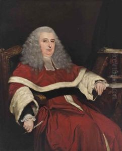 Portrait Of John Hyde (c.1737-1796), Judge Of The Supreme Court, Bengal, Three-quarter Length, In Robes And Wig, At A Writing Table