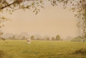 Woman In Poppy Fields by Emily Barnard
