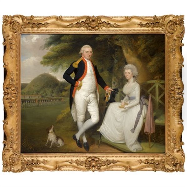 Double Portrait Of Lieutenant-colonel William Sydenham And His Wife Amelia Prime - view 1