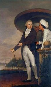 Portrait Of Edmund Pytts Middleton Esq. Accompanied By Servants, In An Indian Landscape