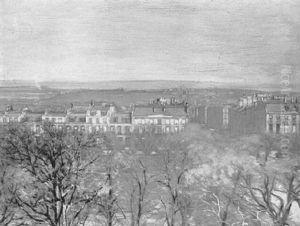 Heriot Row From Queen Street, Edinburgh, Looking North Down Howe Street Towards The Firth Of Forth