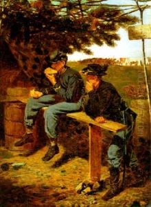 The Sutler's Tent (extra Rations And Rations) by Winslow Homer