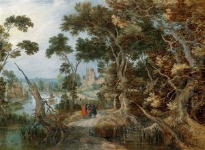 Eine Landschaft Mit Dem Gang Nach Emmaus
